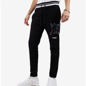 PRO STANDARD Florida Marlins Mash Up Logo Joggers size XL NEW